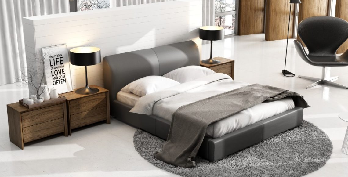 Tapicerowane łóżko sypialniane Classic Lux