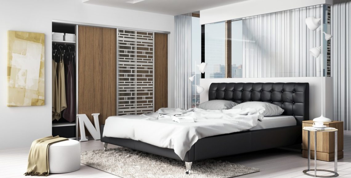 Nowoczesne łóżko tapicerowane do sypialni